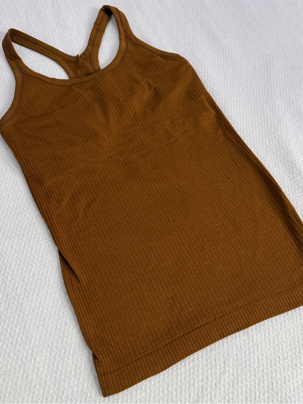 Lululemon Ribbed Racerback Tank Top, Brown - Picture 10 of 10